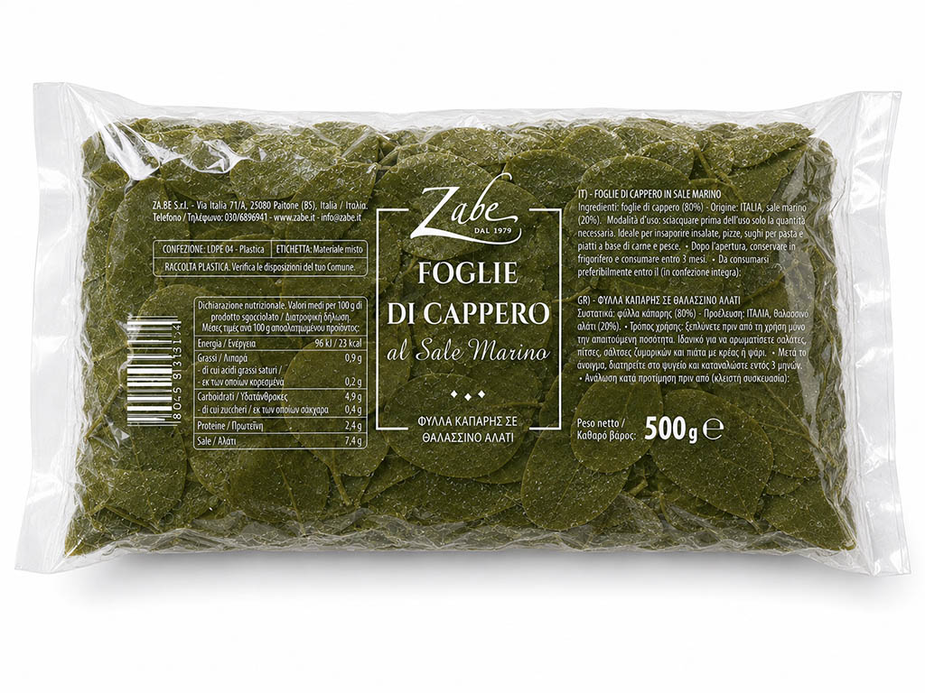 Foglie di Cappero al sale marino