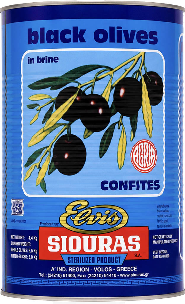 Olive nere Confites in salamoia