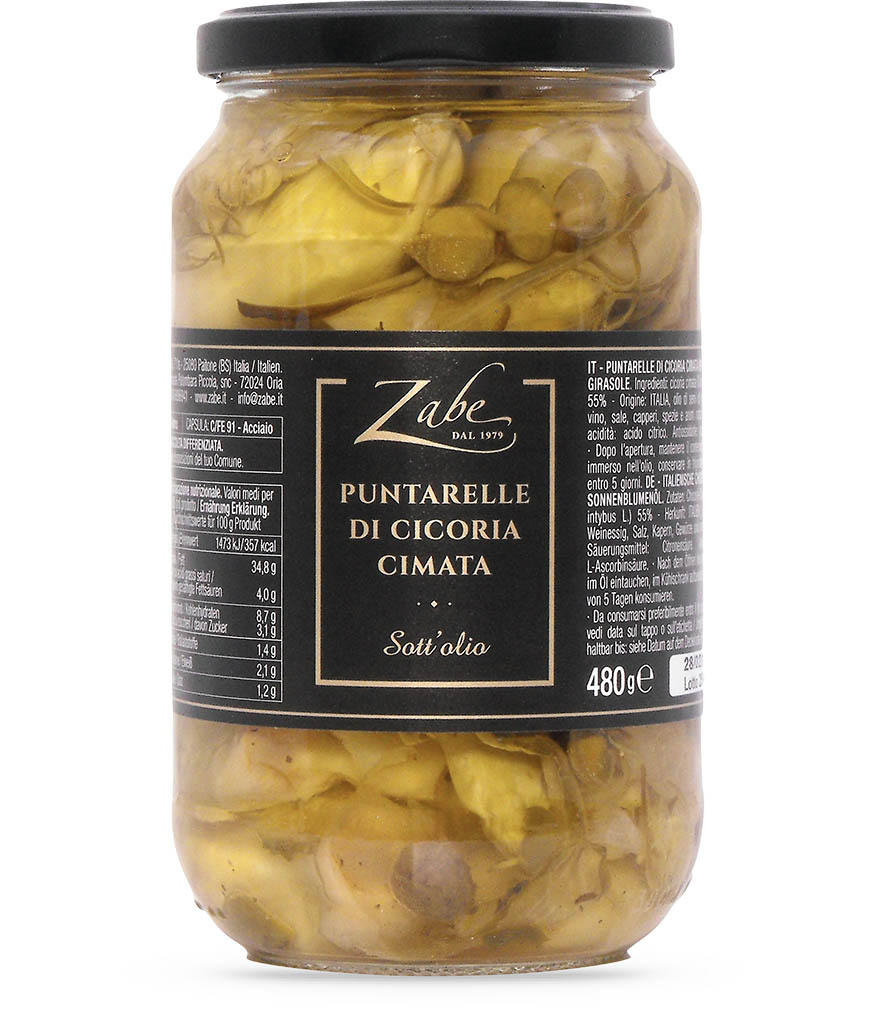 Puntarelle di cicoria cimata sott'olio